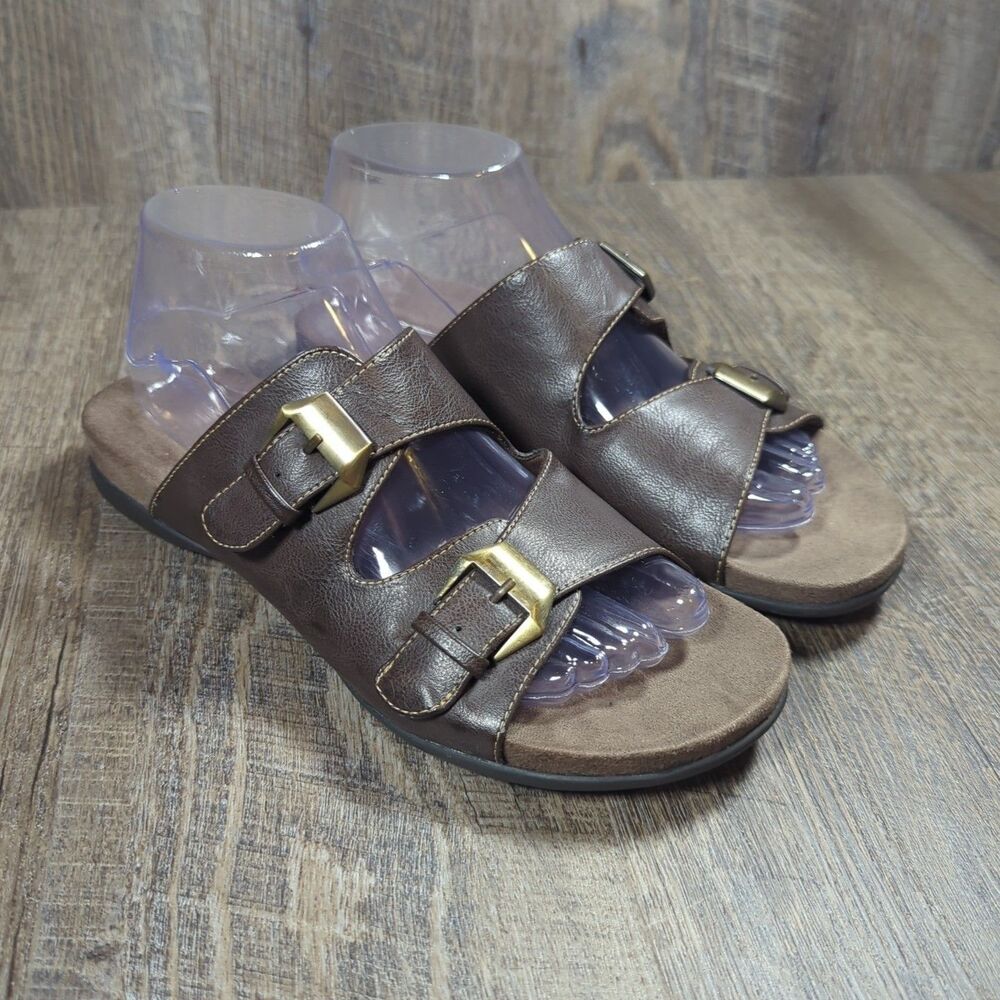 Natural Soul by Naturalizer Sandals Womens Size 8.5 M Brown Causal Comfort